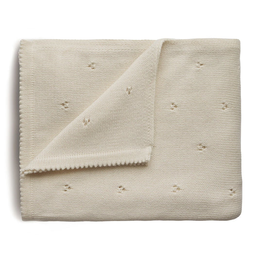 Pointelle Baby Blanket